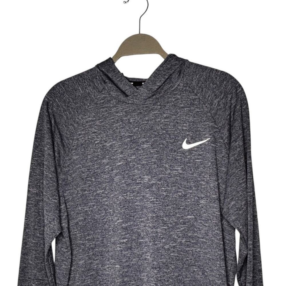 Nike Swim Pullover DriFit Hoodie Heathered Gray Size Medium - Picture 2 of 6